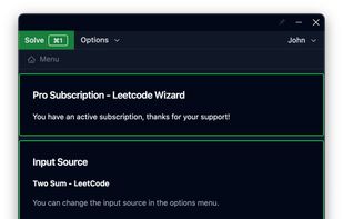 Leetcode Wizard screenshot 1