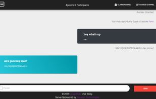 Real-time chat for any form of discussions.