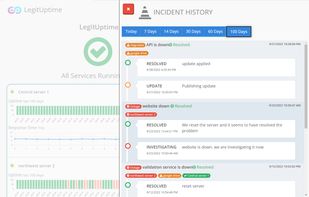 status page and incidents