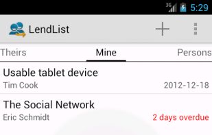 LendList screenshot 1