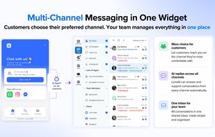 Handle live chat and messages from multiple channels in one place, with real-time visibility across all conversations.