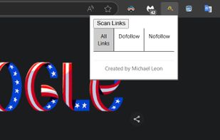 How the chrome extension looks when you click on it