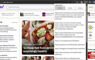 Scanning external links on a webpage which shows you a scrollable list