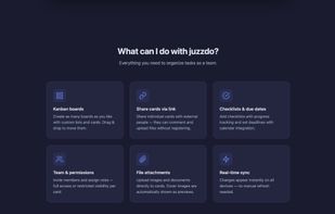 Key features: Kanban, guest link sharing without signup, checklists, and sync.