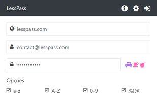 LessPass screenshot 1