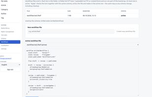 Create and edit workflows - text based