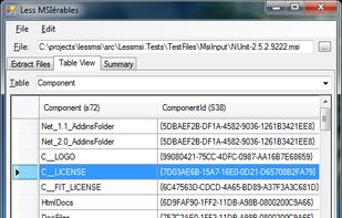 lessmsi screenshot 3
