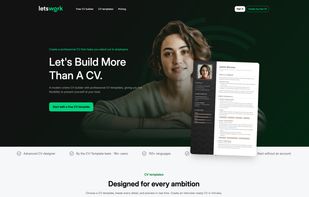 Homepage resume builder