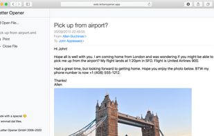 Open Winmail.dat, MSG and EML files