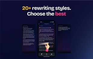 20+ rewriting styles. Choose the best