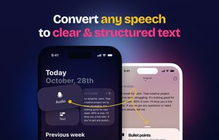 Convert any speech tp cleat and structured text