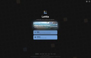 Home screen of Lettle