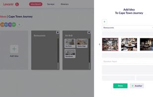 Idea board to keep everything organized