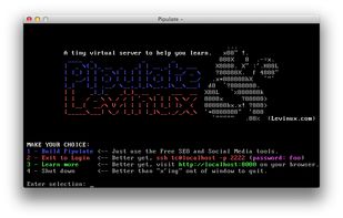 Levinux screenshot 1