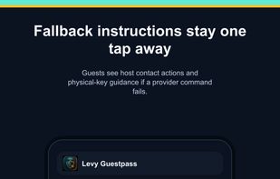 Fallback access and support instructions