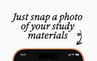 Just snap a photo of your study materials