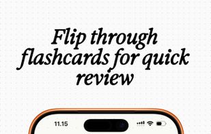 Flip through flashcards for quick review