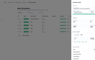 Batch simulation — compare rule versions with historical data