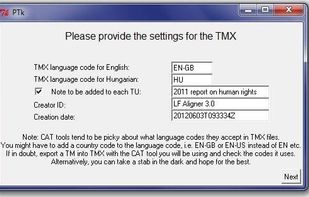 LF Aligner screenshot 2