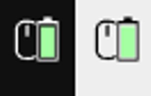 Device icons in the Windows tray menu