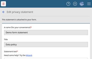 Privacy statement edition