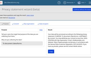Privacy wizard assistant.