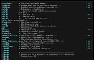 Liberté Linux screenshot 1