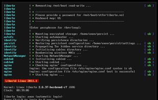 Liberté Linux screenshot 1
