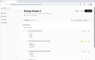 Flexible test creations