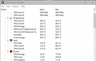 Libre Hardware Monitor screenshot 1