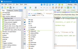 LibreAutomate C# screenshot 1