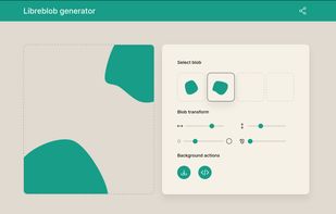 Generate a ackgorund by positioning the blobs