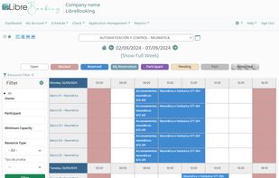 LibreBooking screenshot 1