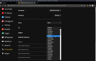 LibRedirect screenshot 3