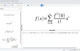 LibreOffice - Math screenshot 1