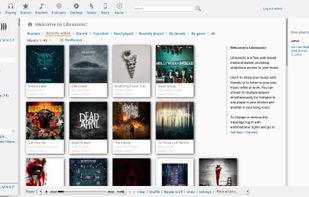 Libresonic screenshot 1
