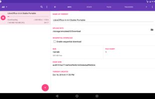 LibreTorrent screenshot 1