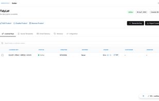Product Dashboard