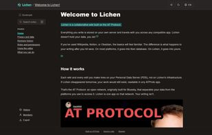 example wiki by admin, dark theme