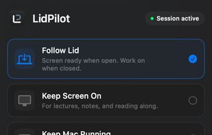 LidPilot screenshot 1
