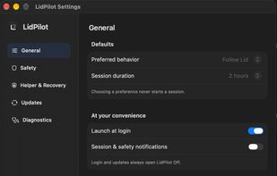 LidPilot screenshot 1