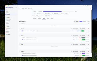 Projects Task view in Life Manager Pro