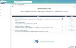 Forums on LifeCloud