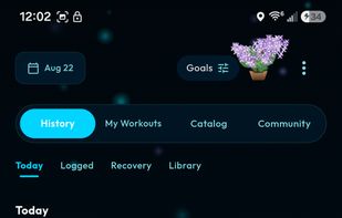 Workout library: build and manage workout templates, with sets and exercises saved for repeat use.