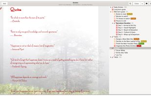 Lifeograph screenshot 1