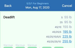 Liftosaur screenshot 1