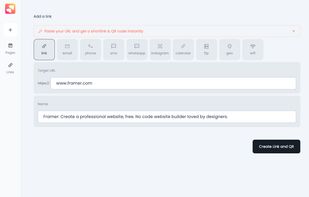 Create a custom link target.