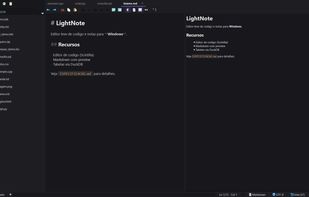 Markdown editor (dark)