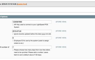 Magento backend API connection settings