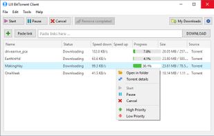 LIII BitTorrent Client screenshot 1